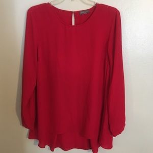 Red Vince Camuto Flowy Top